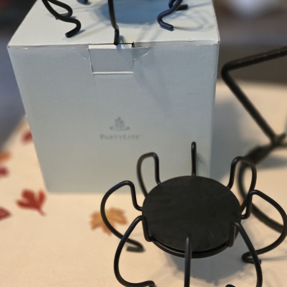 Black Candle Stand Set